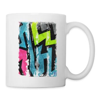 Graffiti style Splash hip hop colors painter color - Mug - white - Right