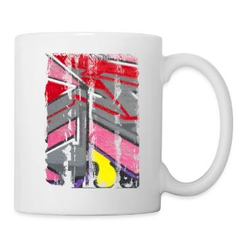 Graffiti style Splash hip hop colors painter color - Mug - white - Right