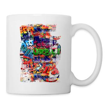 Graffiti style Splash hip hop colors painter color - Mug - white - Right