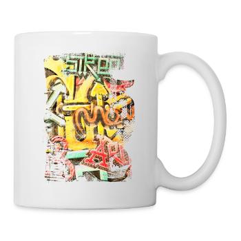 Graffiti style Splash hip hop colors painter color - Mug - white - Right