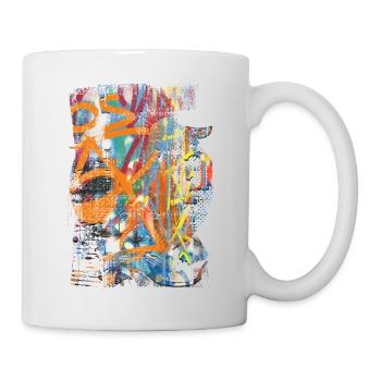 Graffiti style Splash hip hop colors painter color - Mug - white - Right