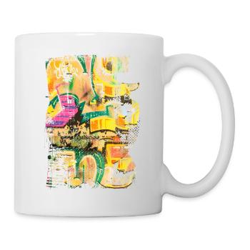 Graffiti style Splash hip hop colors painter color - Mug - white - Right