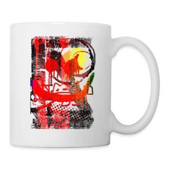 Graffiti style Splash hip hop colors painter color - Mug - white - Right