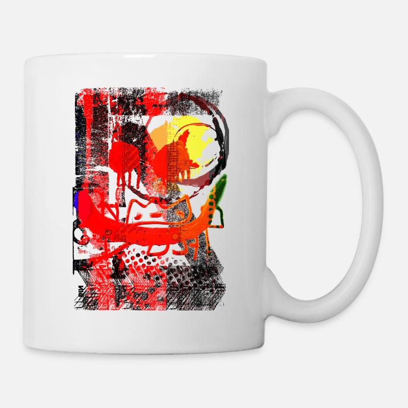 Graffiti style Splash hip hop couleurs peintre couleur - Mug blanc - blanc