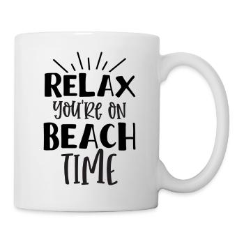 Relax you are on Beach Time - Mug - white - Right