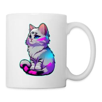 cute little gray cat - Mug - white - Right