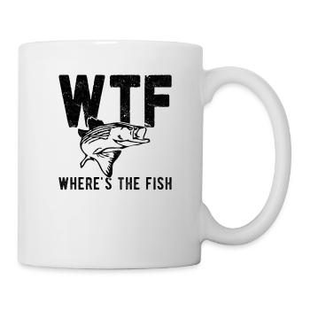 Wo ist der Fisch? - Tasse - Weiß - Rechts