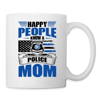Polizei Polizist Polizeibeamte - Tasse - Weiß - Rechts
