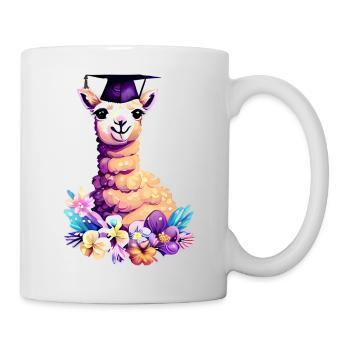 Bachelor Graduate School Leaving Certificate Alpaga Study - Mug blanc - blanc - Droite