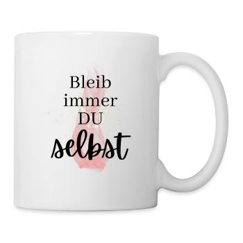 POSITIVE EINSTELLUNG MINDSET Motivation - Tasse - Weiß - Rechts