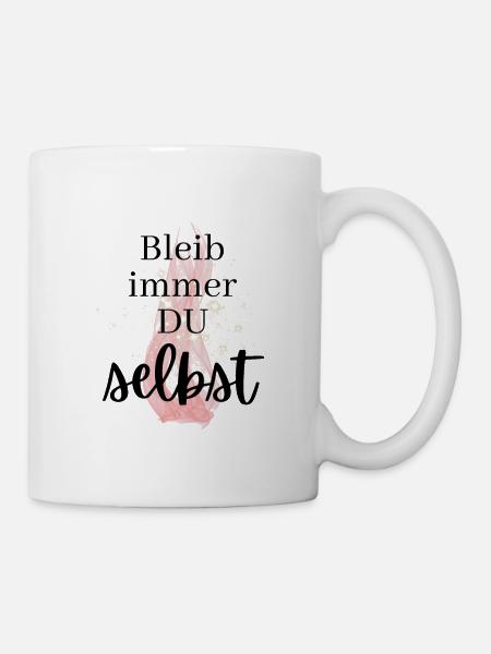 POSITIVE EINSTELLUNG MINDSET Motivation - Tasse - Weiß