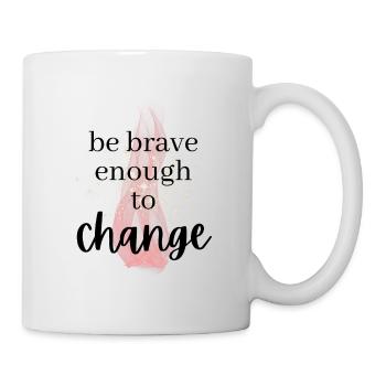 POSITIVE EINSTELLUNG MINDSET Motivation - Tasse - Weiß - Rechts