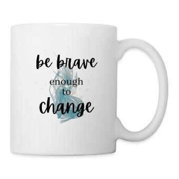 POSITIVE EINSTELLUNG MINDSET Motivation - Tasse - Weiß - Rechts