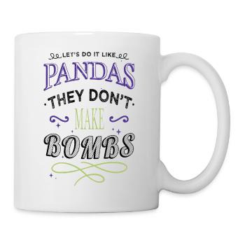 funny sayings statement humor flower power child - Tasse - Weiß - Rechts