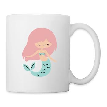 Meerjungfrau - Tasse - Weiß - Rechts