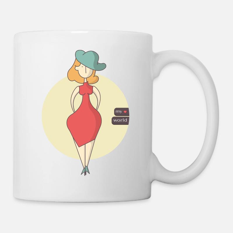 Mon monde - Mug blanc - blanc
