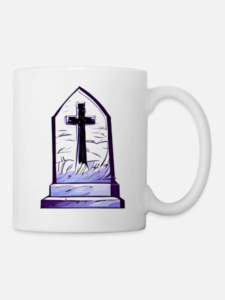 Grab - Tasse - Weiß