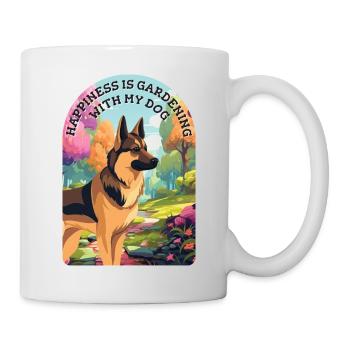 Berger Allemand Chien de jardin Propriétaire Chiens Chien Jardinier - Mug blanc - blanc - Droite