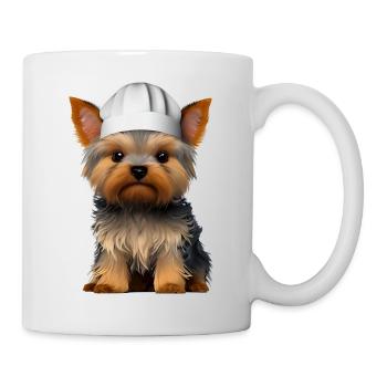 Yorkshire Terrier Cuisine chiot Restaurateur Chien - Mug blanc - blanc - Droite