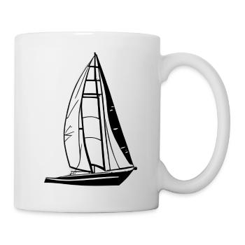 Voilier Voilier Voilier Voilier Marin - Mug blanc - blanc - Droite
