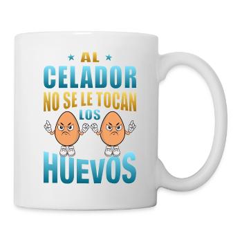 The porter does not touch his eggs - Mug - white - Right