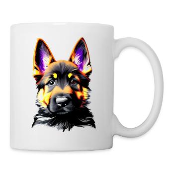 Chiot Berger Allemand Propriétaire Chien - Mug blanc - blanc - Droite