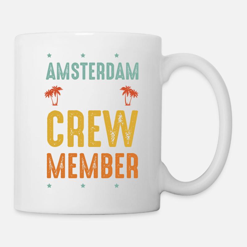 Amsterdam Party Crew - Tasse - Weiß