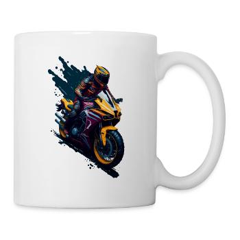 Sport motorcycle - Mug - white - Right
