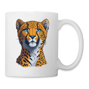 Cheetah I Big Cat of the African Savannah I Gift - Mug - white - Right