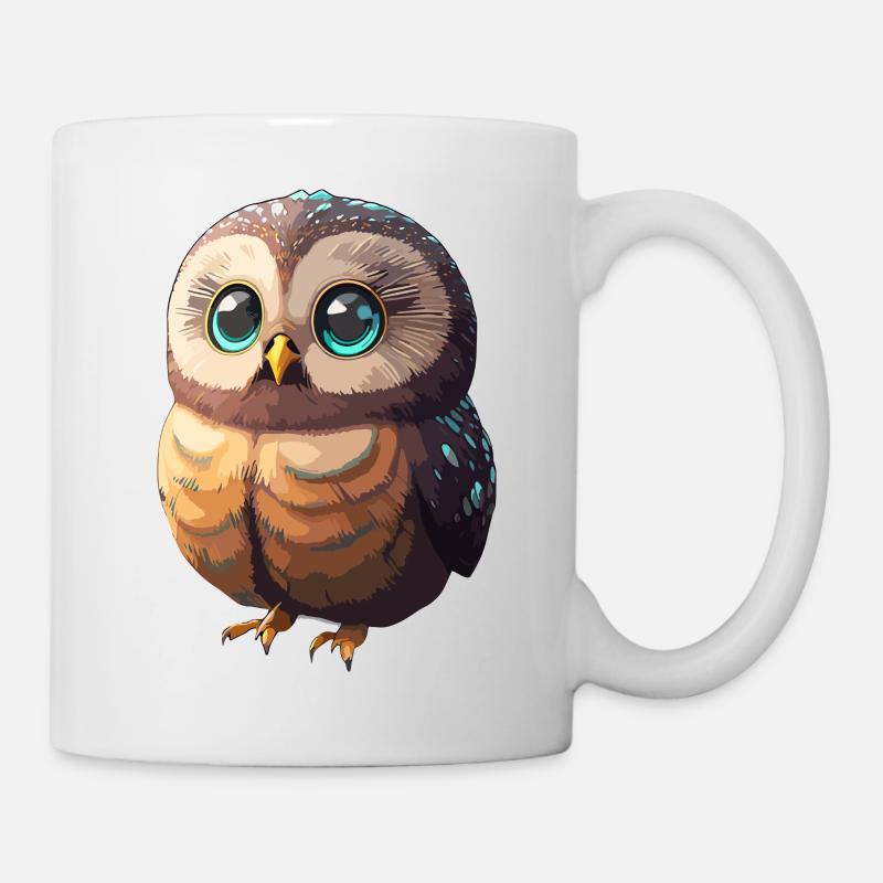cuty owl - Tasse - Weiß
