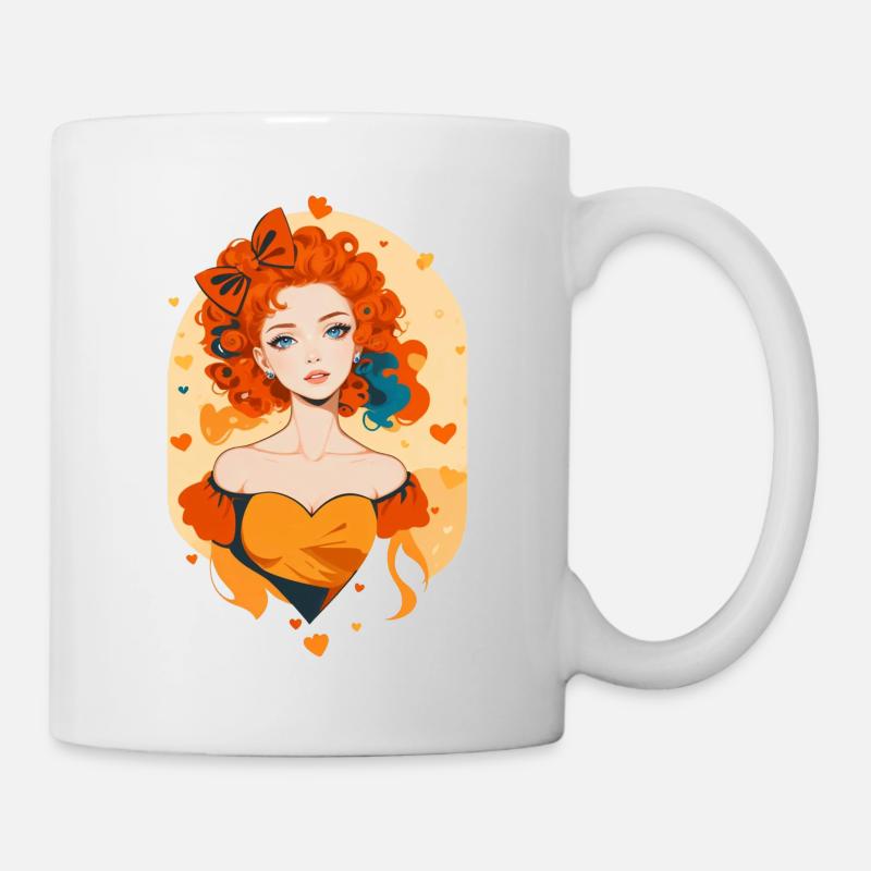 Lady Orange - Tasse - Weiß