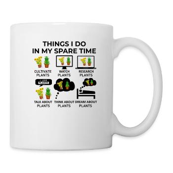 Things I Do In My Spare Time - Plants - Mug - white - Right
