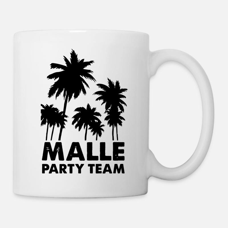 malle party team - Tasse - Weiß