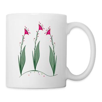 Fleurs, Fleurs - Mug blanc - blanc - Droite