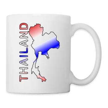 Thailand Map Font - Mug - white - Right