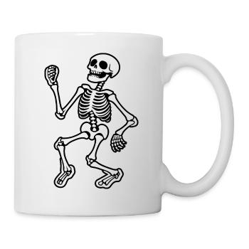 Skeleton Costume Bones Halloween Horror - Mug - white - Right