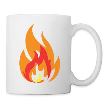 Die Kraft des Feuers: Flammen der Inspiration - Tasse - Weiß - Rechts