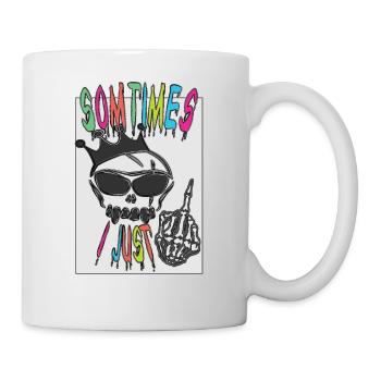 Design antisocial cool et drôle - Mug blanc - blanc - Droite