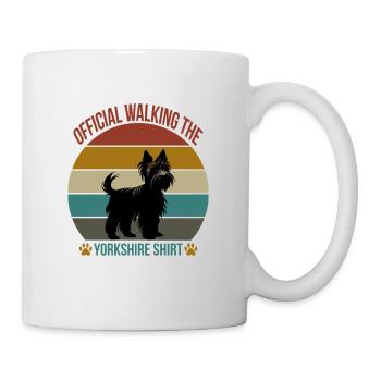 Chemise officielle Walking the Yorkshire Terrier - Mug blanc - blanc - Droite