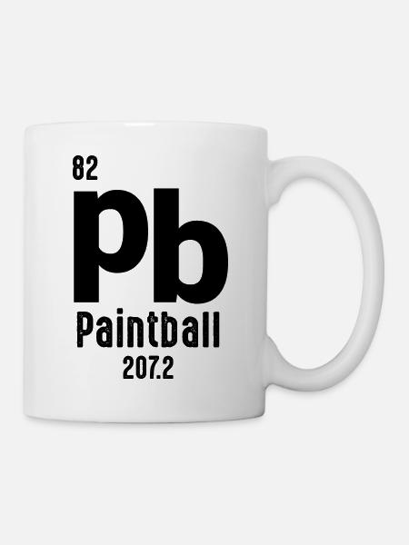 Paintball Airsoft - Tasse - Weiß