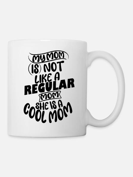 Cool mom - Tasse - Weiß