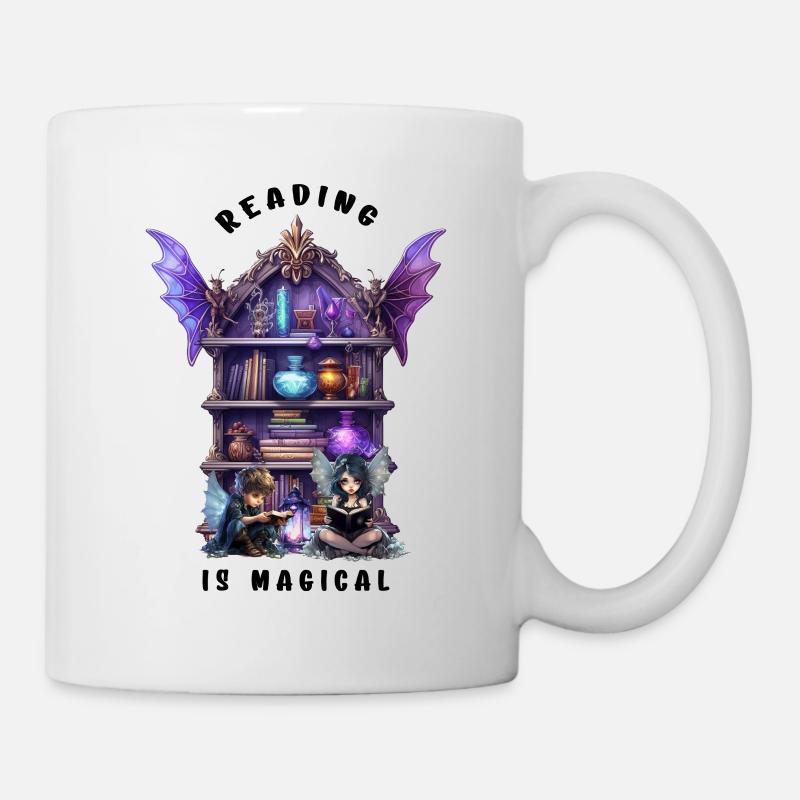 La lecture est magique - Mug blanc - blanc