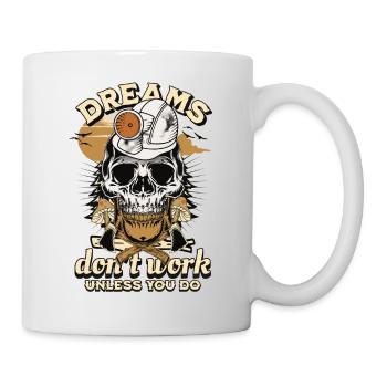 Les rêves ne fonctionnent pas à moins que vous ne le fassiez - Mug blanc - blanc - Droite