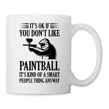 Paintball Airsoft - Tasse - Weiß - Rechts