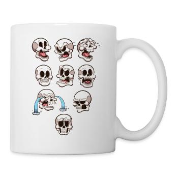Crânes - Mug blanc - blanc - Droite