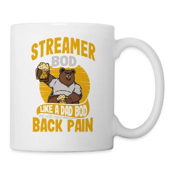 Streamer Bod Like A Dad Bod Content Creator Funny - Mug - white - Right