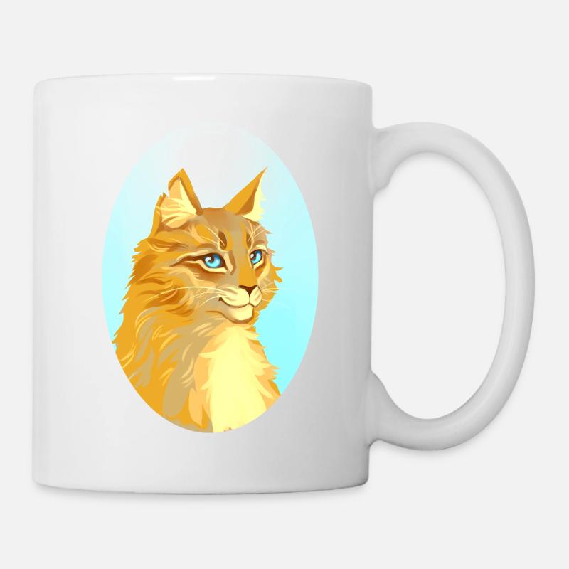 Rootspring Root Spring Cat Maine Coone Warriors - Mug blanc - blanc