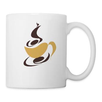 Kaffee - Tasse - Weiß - Rechts