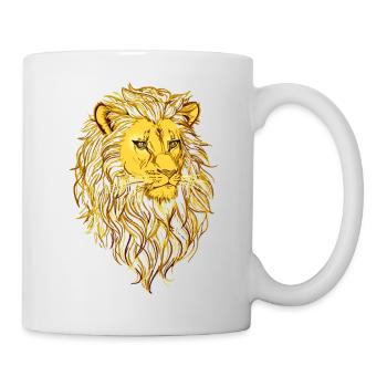 Lion's head - Mug - white - Right