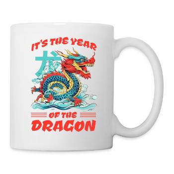 Chinesisches Neujahr Drache Vietnam I Geschenk - Tasse - Weiß - Rechts
